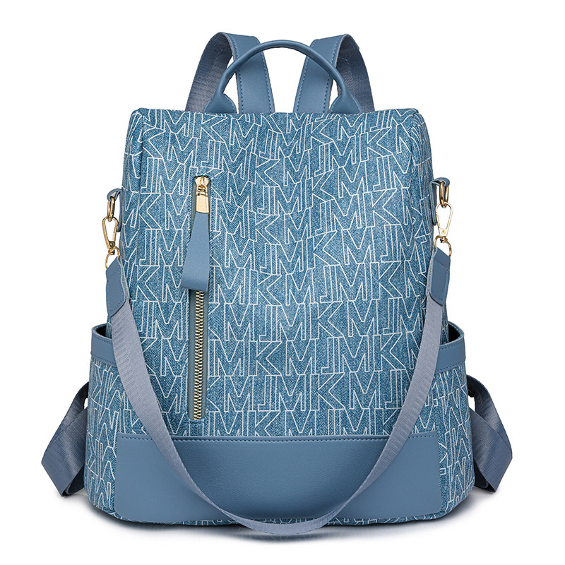 Mochila impresa de moda para mujer nuevo estilo salvaje 2024 mochila antirrobo de gran capacidad bolsa de viaje de ocio multiusos al por mayor