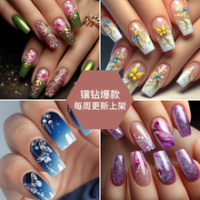 ���Q���L�荴����װ��ټ� �ɲ�ж��ָ�����׼�Ƭ press on nails