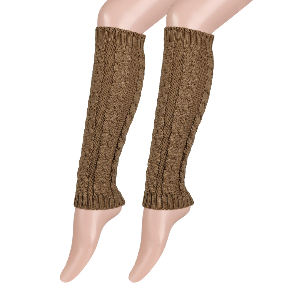 Damen-Beinlinge, Knöchel, Winter, warm, Stretch, gestrickt, Slouch, Thermo-Damen, dicke Wollmanschetten, Hanfstiefelsocken, schwarz-weiße Gamasche – Detail 13