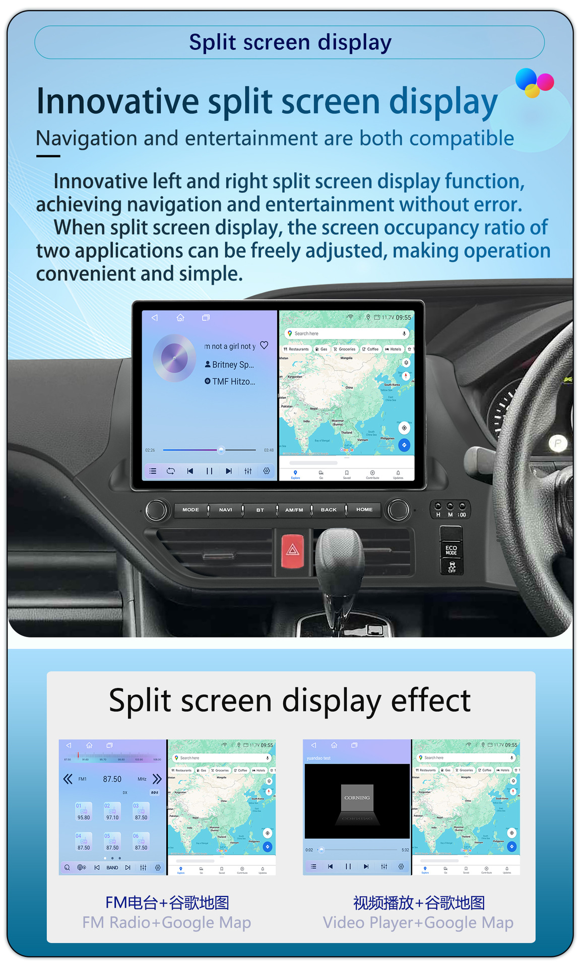 Suitable for 13-Inch 14-17 Model Toyota Noah Naoh Android Large-Screen Carplay Navigation 360 Panoramic All-In-One Machine