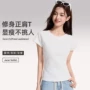 显瘦修身圆领夏季t恤