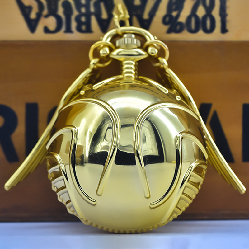 外贸飞贼复古怀表 哈翅膀光球怀表项链时尚时装挂手表批发 球