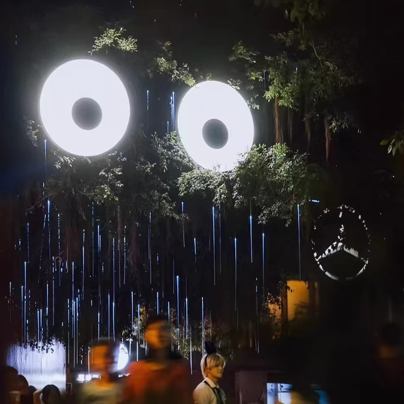 门头招牌会动的眼睛网红大树创意旋转动态广告动态led搞怪大眼睛