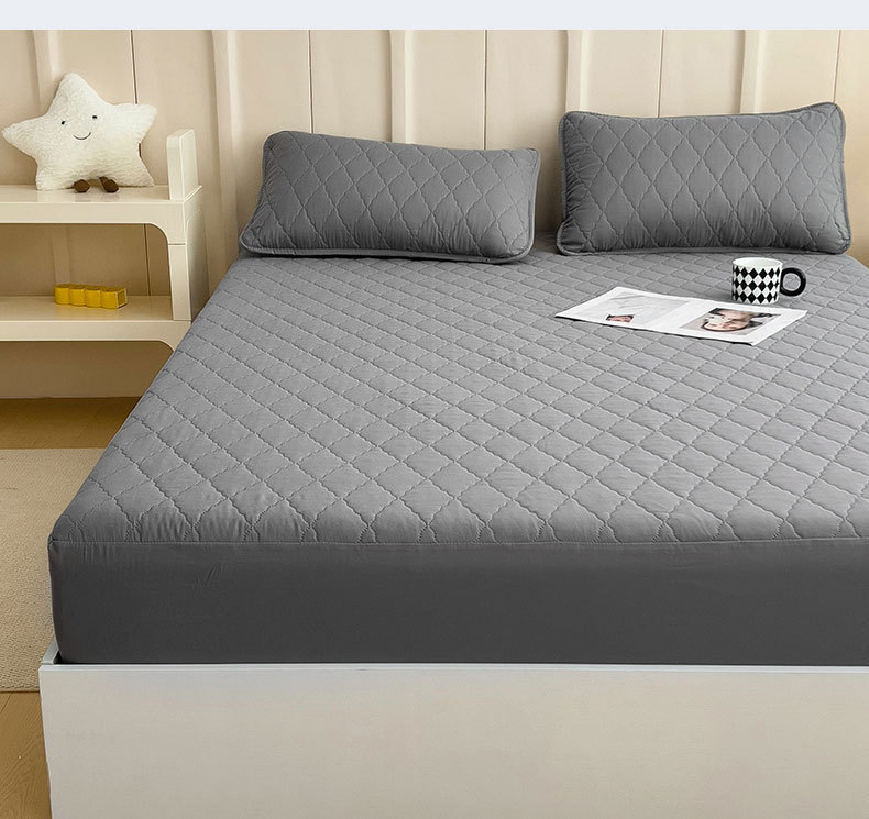 Waterproof Quilted Mattress Protector Non-slip Full Cover_voghion.com