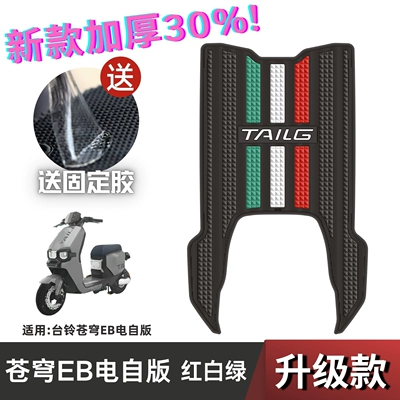 Thickened Special Waterproof Foot Mat — Electric vehicle foot mat - speed-model-bilingagi-cang-qiong-eb-electric-self-edition-red-white-and-green