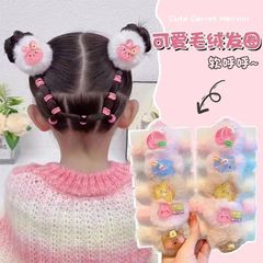 New fuzzy children's hairband elastic towel headband for girls, baby hair tie