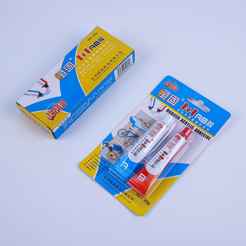 恒固强力AB胶10g20g80g万能胶DIY手工木金属陶瓷粘接焊接胶水批发