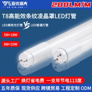 �߹�ЧT8LEDȫ�ܹ�200LM/W�����ܟo�l�W1.2�׳����ܟ��܏S�����l
