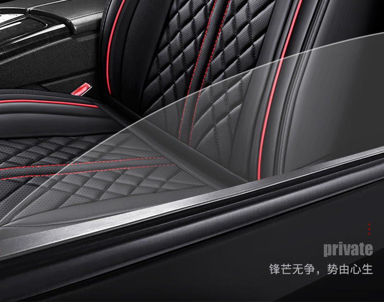 25 New Car Cushion Four Seasons General Napapi Fully Surrounded Full Leather Five-seat Cushion Seat Cover Amazon Wholesale