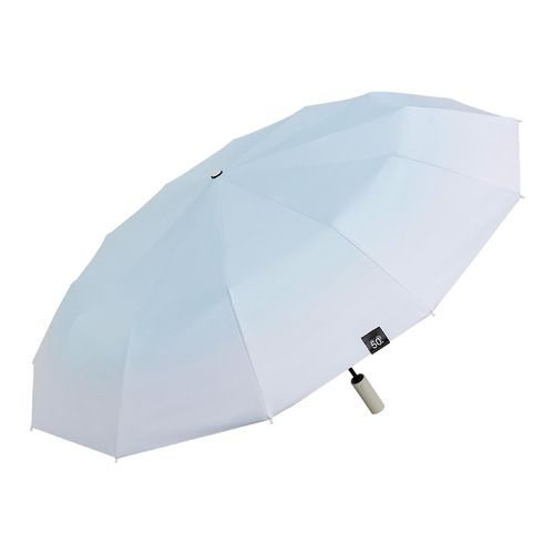 High-looking gradient girls' sun umbrella, sun protection and ultraviolet protection, fully automatic sunny and rainy umbrella, dual-use vinyl sunshade for men