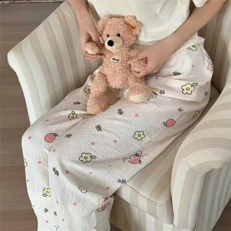 Autumn cute summer trousers for elementary school students for leisure, oversize