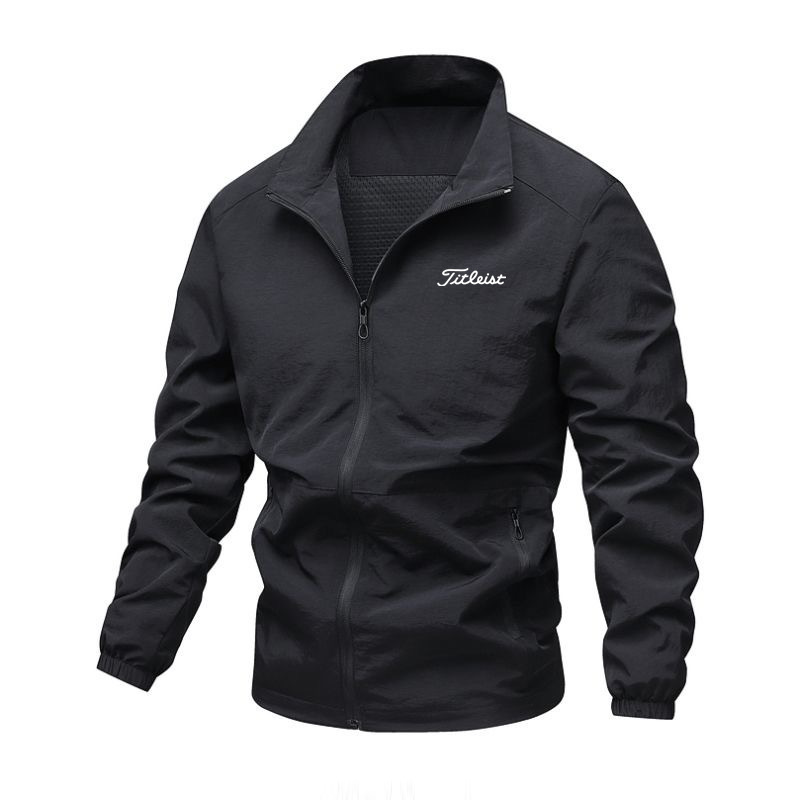 Golf Jacket for Men, Thin, Breathable, Quick-Drying, Versatile, Fashionable, Stand-Up Collar, Cardigan, Golf Clothing for Men Golf Jacket for Men, Thin, Breathable, Quick-Drying, Versatile, Fashionable, Stand-Up Collar, Cardigan, Golf Clothing for Men