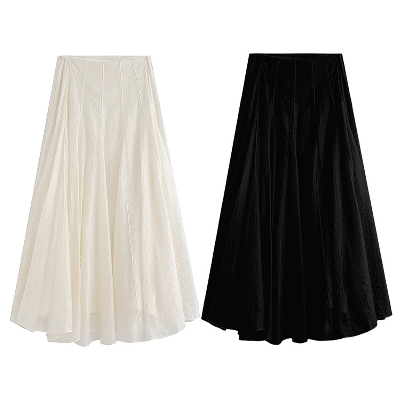 Romantic Elegant Thin Texture Fabric Texture Large Swing Umbrella Skirt Women's 2025 Spring New Romantic Elegant Thin Texture Fabric Texture Large Swing Umbrella Skirt Women's 2025 Spring New