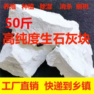 Wholesale quicklime block powder agricultural brush tree soil improvement fish pond disinfection breeding dehumidification moisture-proof desiccant brush wall