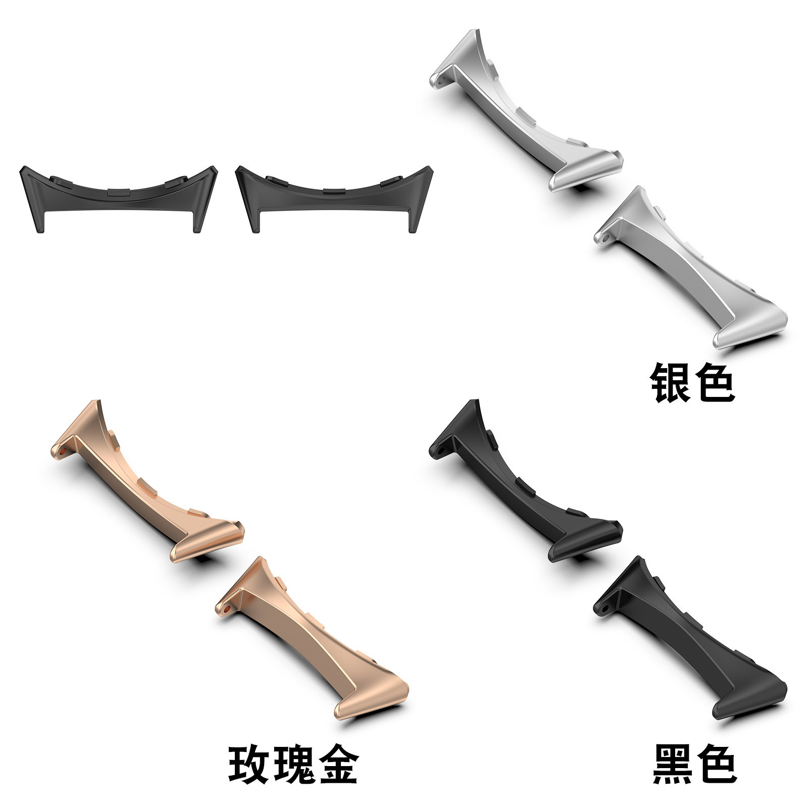 For Google Watch 3 Connector Google Pixel Watch3 Head Grain Stainless Steel Connector