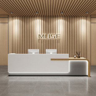 Beauty Salon Bar Clothing Store Training Institution Cashier Counter Company Paint Front Desk Reception Desk Simple and Modern