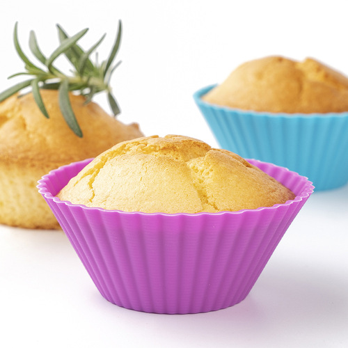 7cm Small Cake Mold Silicone Cupcake Pan Steaming Cake Mold Home Baking Tool Round Rice Cake Steamed Cake Mold