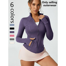 J 37507 Stand collar yoga jacket �����٤�������׿羳��