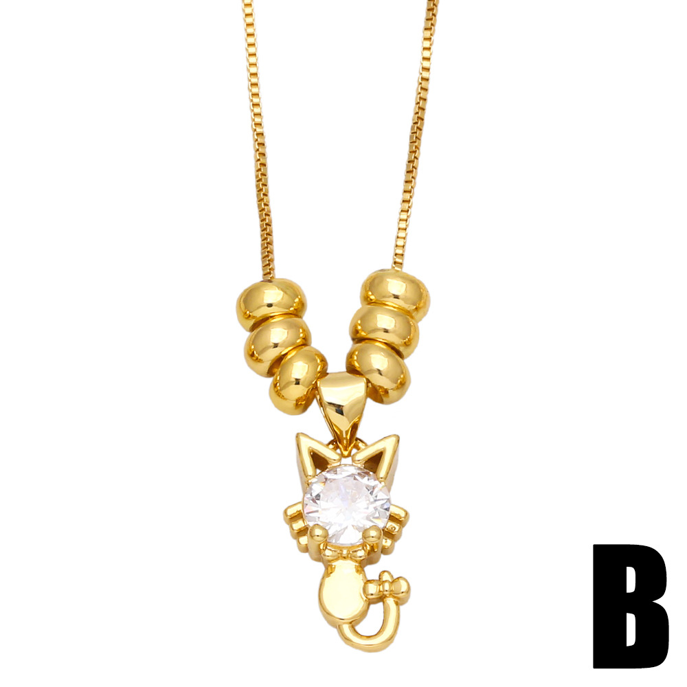 Fashion Kitten Shaped Women Summer New Cute Cat Clavicle Chain Pendant