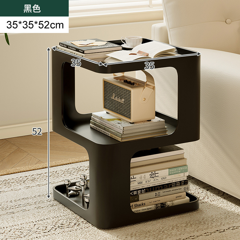 Mesa lateral de lujo ligera, sofá, armario lateral, sala de estar para el hogar, apartamento pequeño, mesita de noche creativa, mini mesa de centro pequeña de alta gama, mesa de té