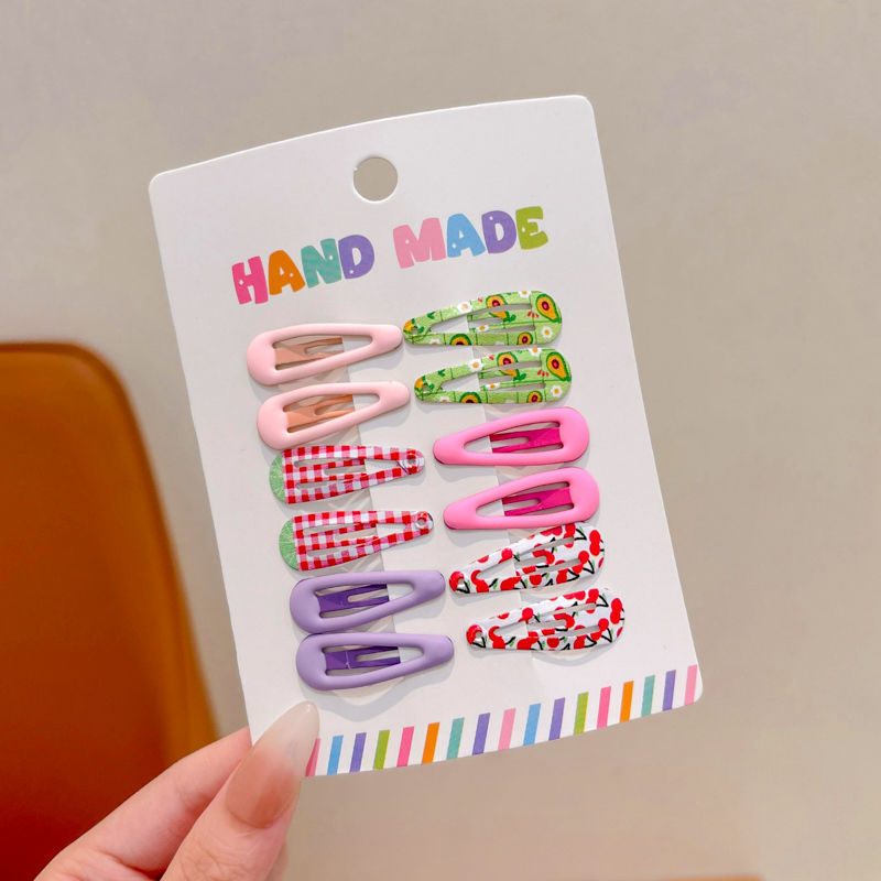 Pinza bb de color dopamina para niños cabello roto estrella de cinco puntas horquilla para niñas que no lastima el cabello, pinza para el cabello con flequillo para bebés, accesorios para el cabello lindos