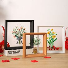 中风双面透明相框摆台手工压花剪纸作品装裱框架植物标本展示框厂