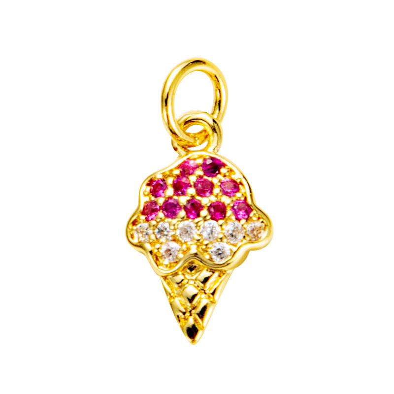 Nihaojewelry wholesale accessories star butterfly eye crown anchor lock copper zircon pendantpicture12