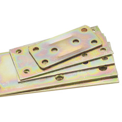 Factory thickened iron plated colored connector connector sheet straight iron sheet flat corner corner pin one word corner fixing plate
