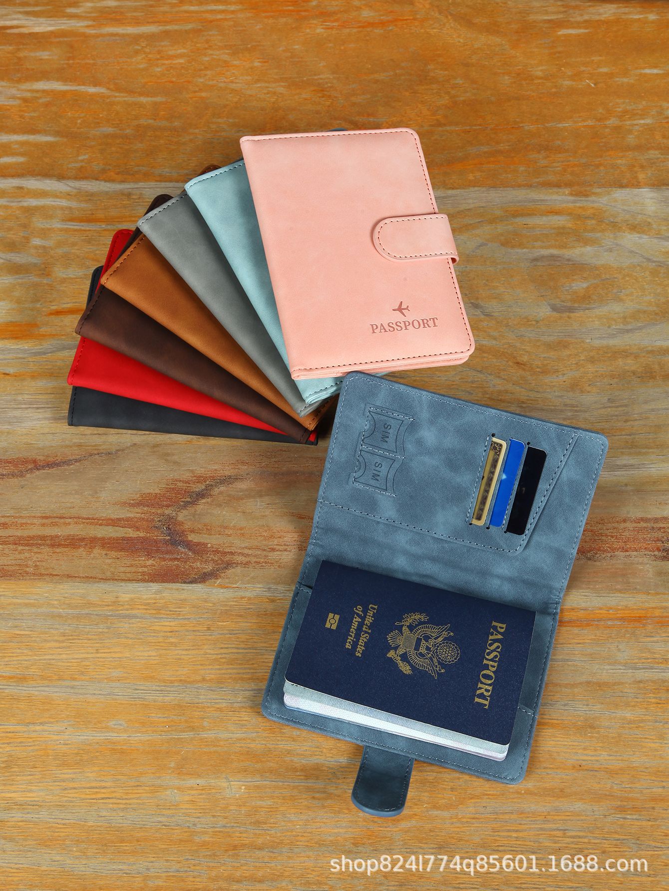 Nueva funda para pasaporte RFID, práctica y multifuncional, con almacenamiento de documentos, material PU, bolsa de viaje para pasaporte.