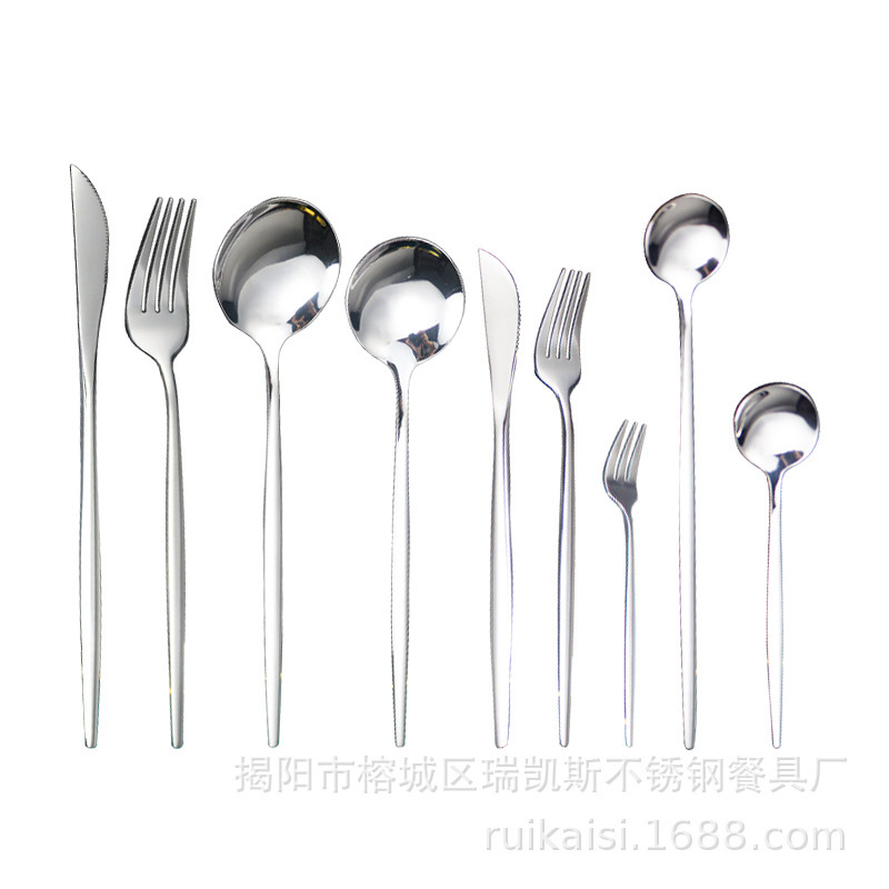 Nordic-style fake Portuguese stainless steel Western-style tableware 9-piece set steak knife and fork gold-plated simple style ins dessert Nordic-style fake Portuguese stainless steel Western-style tableware 9-piece set steak knife and fork gold-plated simple style ins dessert