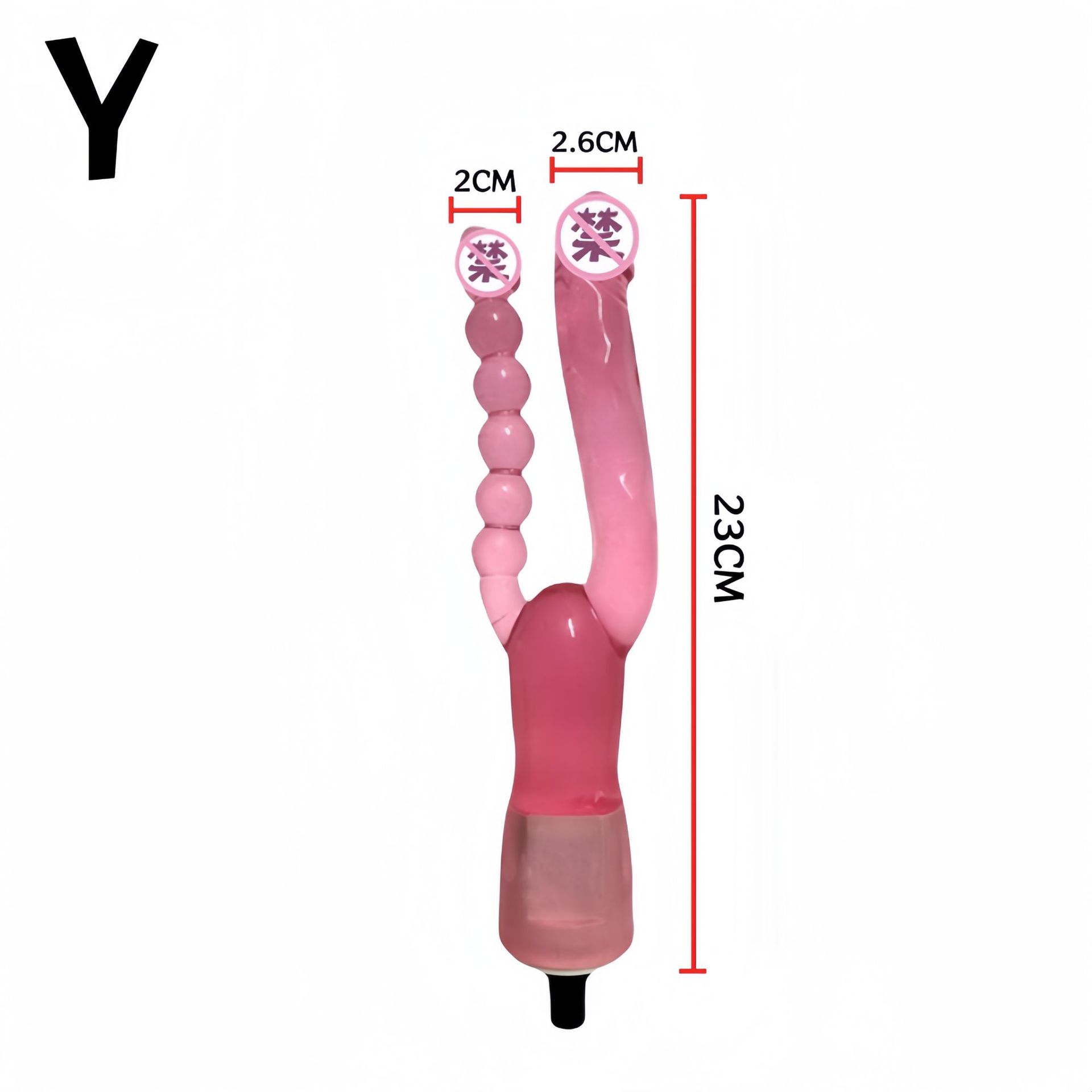 Accesorios de pistola de fascia modificado cabeza de simulación sexy productos sexuales para adultos femeninos