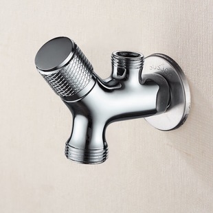 All Copper Dual-use Drum Faucet 273g Fully Automatic Washing Machine Faucet Upper 4 down 6 Points