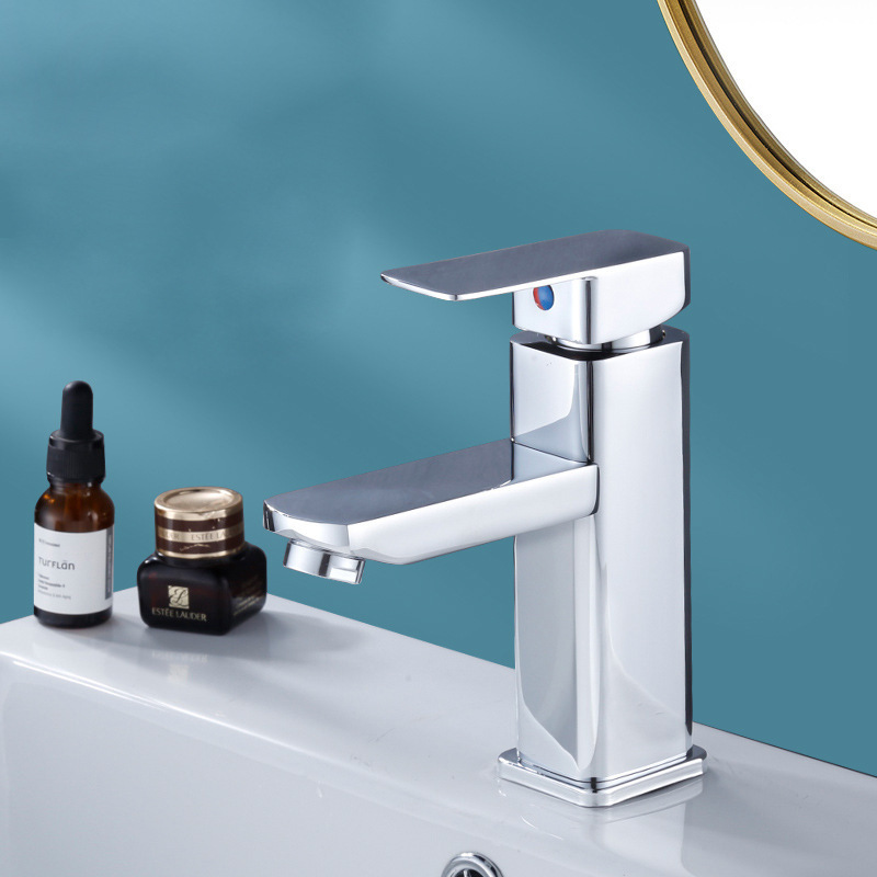 卓上盆蛇口黒色トイレ冷熱洗面器洗面器家庭用単孔冷温蛇口|undefined