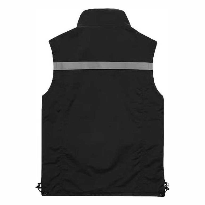 Rescate de emergencia chaleco logotipo de impresión de rejilla reflector camiseta publicitaria de servicio público al por mayor