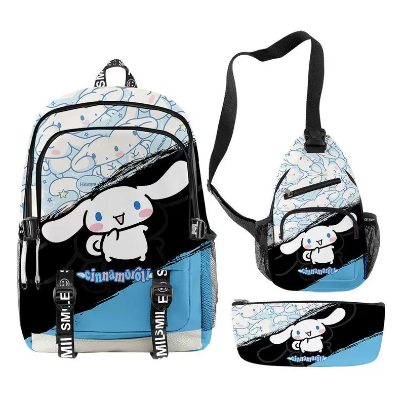 Sanrio, school bag, backpack, pencil case, set, Cinnamoroll, 3 piece set