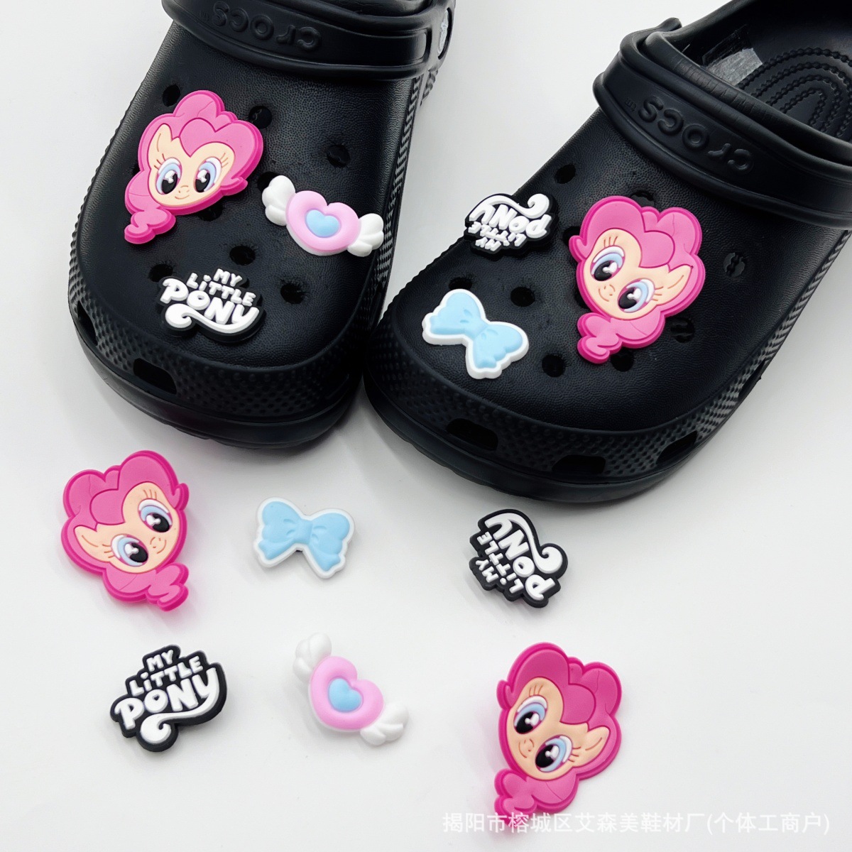 Estrellas plateadas ajuste agujero agujero perdido zapatos decorativos accesorios DIY extraíbles accesorios de flores hebillas de zapatos accesorios tridimensionales