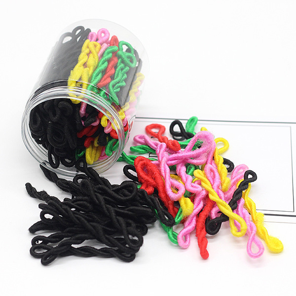old-fashioned black elastic hair rope for adults