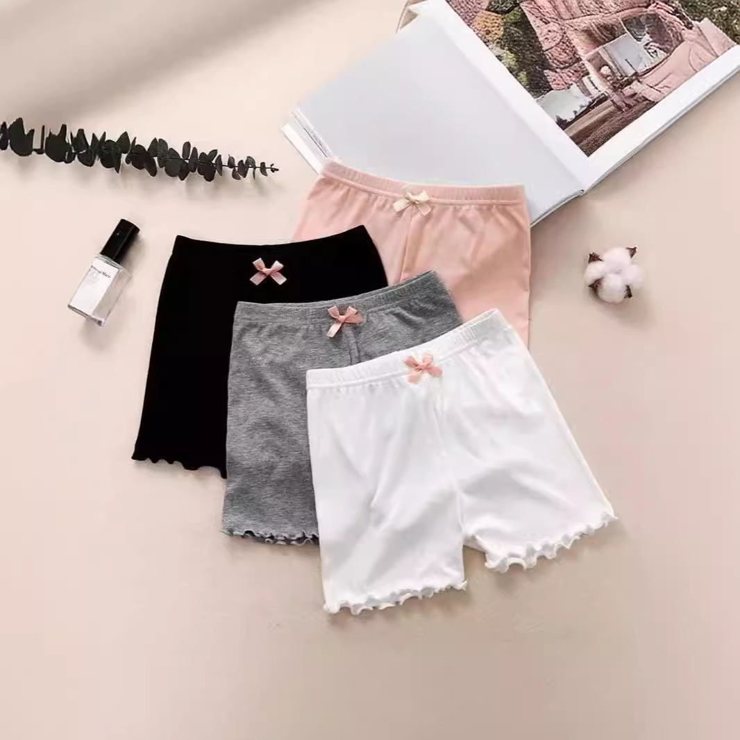 Girls' Modal Safety Pants Summer Three-point Insurance Pants for Little Girls Children's Leggings