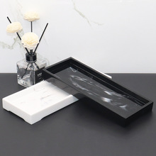 卫生间套件浴室洗漱用品托盘样板房摆件酒店洗手液瓶托盘卫浴托盘