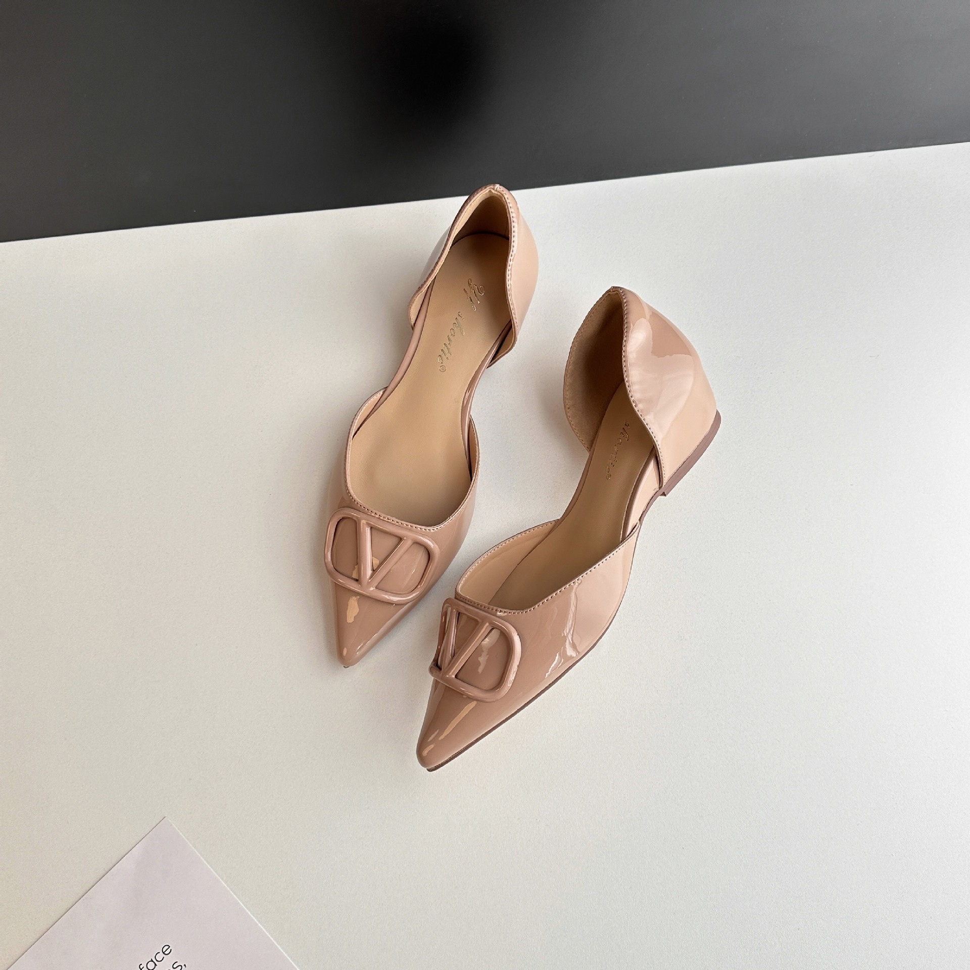 Sandalias de Charol en Punta para Mujer 5cm Transpirable Elevador image 2