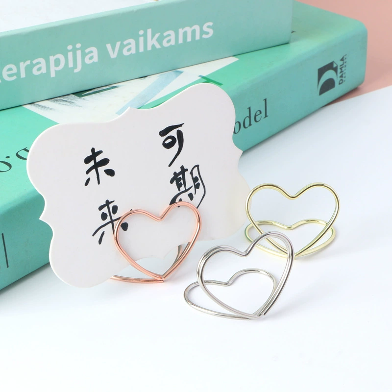 Мини-металлический зажим для заметок на рабочем столе вертикальный креативный зажим для фото украшения визитная каркасная папка гальваническое кольцо держатель для сообщений