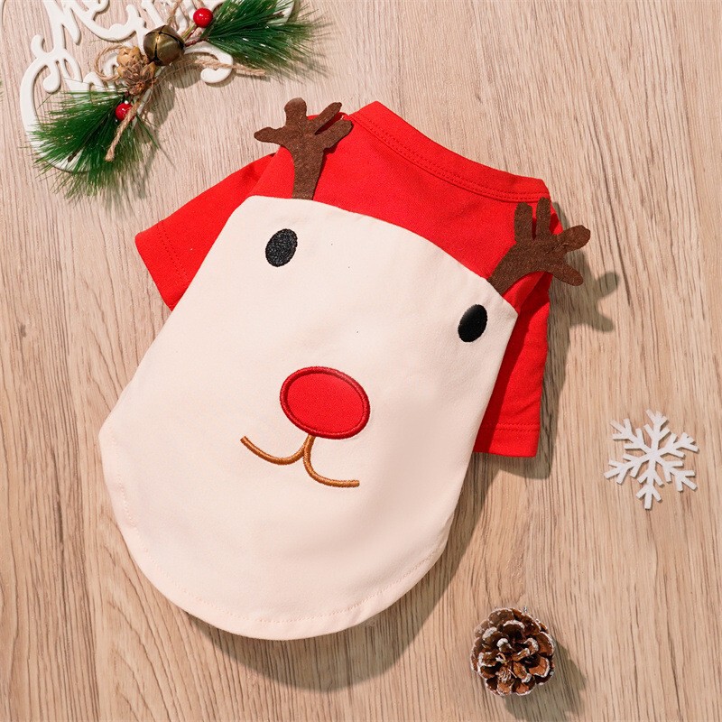 小型犬、中型犬、大型犬クリスマスペット用品服テディコットンコート秋冬ヘラジカ猫犬服|undefined