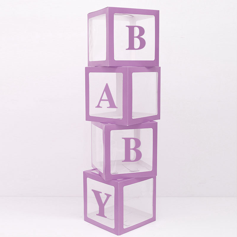 Bebé Sorpresa caja en línea celebridad transparente globo caja amor confesión boda cumpleaños escena diseño decoración fiesta caja