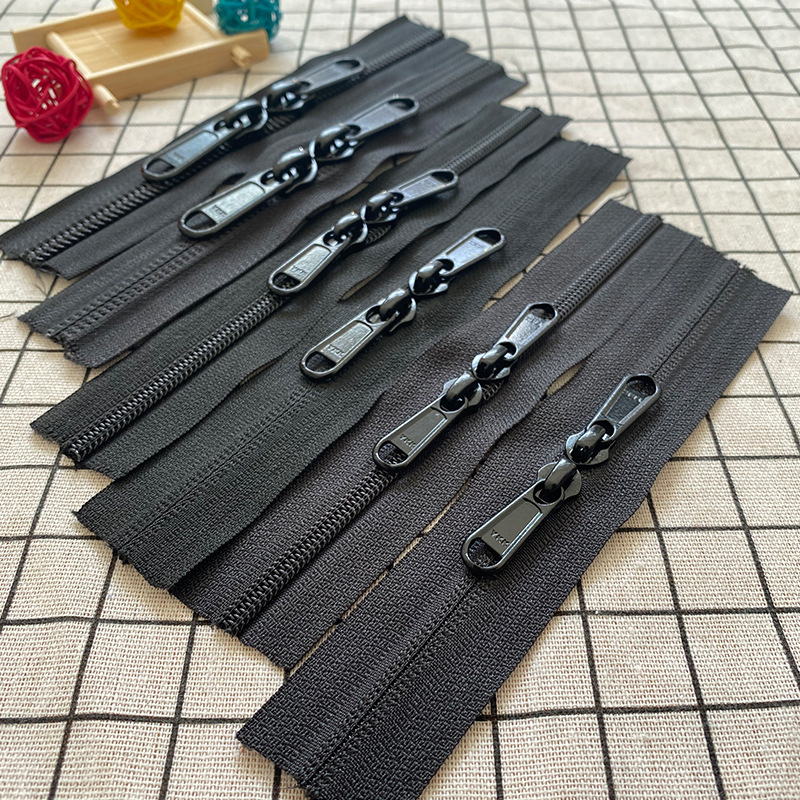 YKK5 8 No.10 バッグ・テント専用黒ジッパー バッグナイロンジッパー ジッパープル YKK RCジッパー|undefined