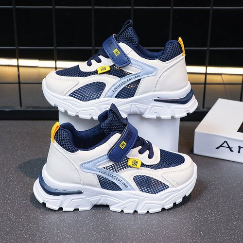 Children's Sports Shoes 2025 Spring and Autumn Soft Sole Breathable Mesh Girls' Shoes for Big Kids Pink