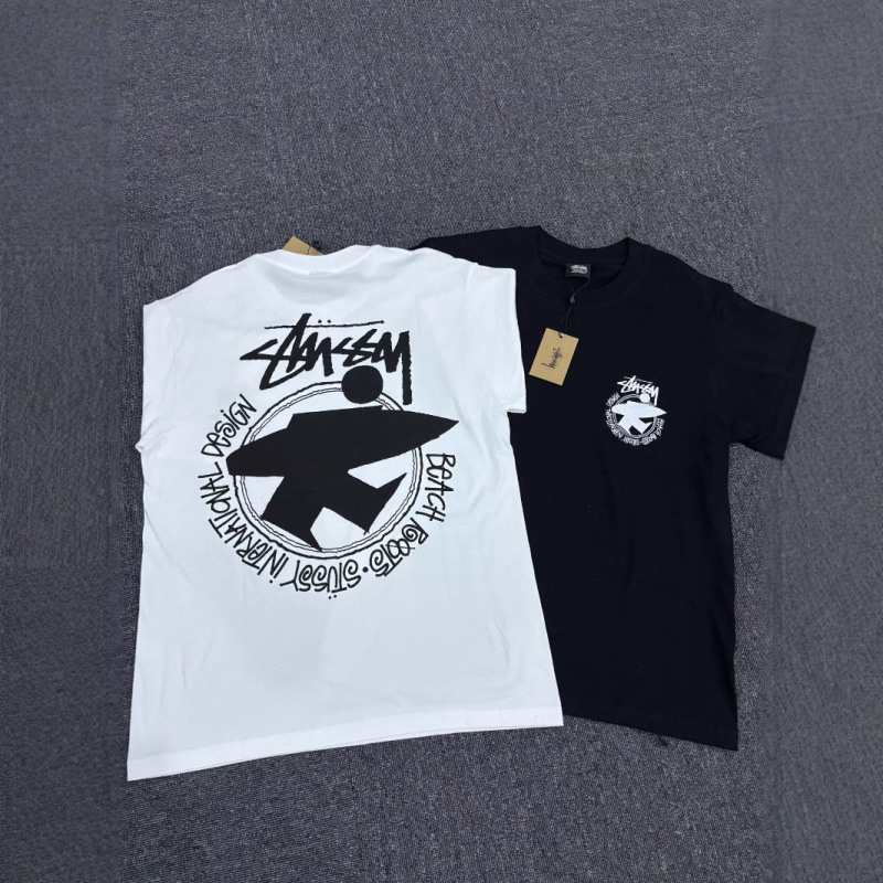 夏スティス スティス 2025 新しいメンズとレディース半袖 Tシャツメンズルーズヘビーウェイト高品質 Tシャツプリント|undefined