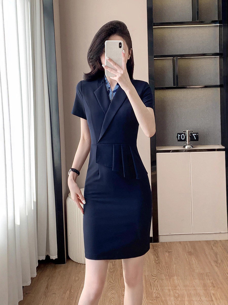 summer fitted classic suit jacket