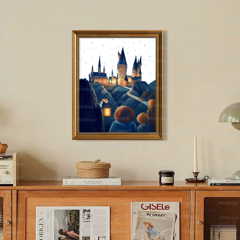 Mona Lisa Real Castillo mágico de bordado cruzado nuevo estilo de diseño de jardín estético de ensueño pequeño bordado de hilo image 4