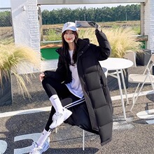 北电中戏同款羽绒服女超长款过膝加厚冬季2025年新款连帽外套东北