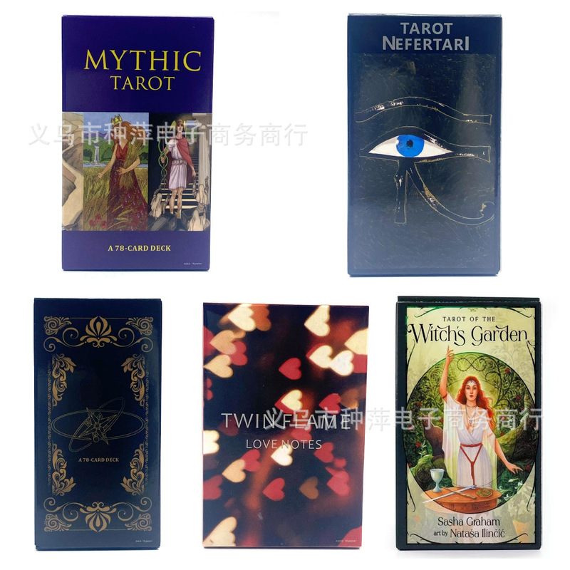 New English Tarot Cartoon Twin Flame Board Game Card TEMU